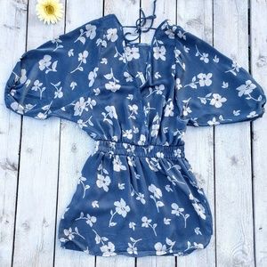 Anthropologie Paper Crane Fly Away Floral Dress